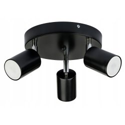 LAMPA SUFITOWA PLAFON CZARNY REFLEKTOR KINKIET SPOT OPRAWA HALOGENOWA GU10