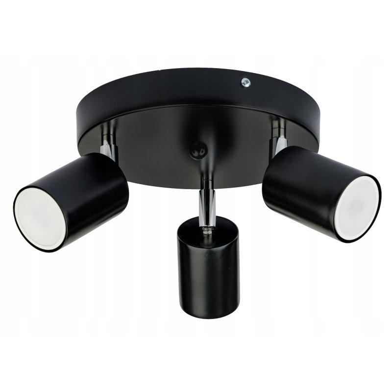 LAMPA SUFITOWA PLAFON CZARNY REFLEKTOR KINKIET SPOT OPRAWA HALOGENOWA GU10