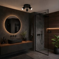 LAMPA SUFITOWA PLAFON CZARNY REFLEKTOR KINKIET SPOT OPRAWA HALOGENOWA GU10
