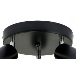 LAMPA SUFITOWA PLAFON CZARNY REFLEKTOR KINKIET SPOT OPRAWA HALOGENOWA GU10