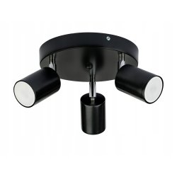 LAMPA SUFITOWA PLAFON CZARNY REFLEKTOR KINKIET SPOT OPRAWA HALOGENOWA GU10
