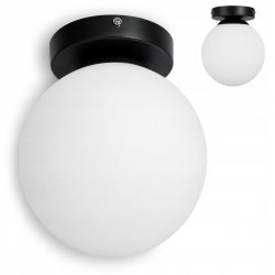 LAMPA WISZĄCA STAŁA ŻYRANDOL SUFITOWY LOFT SZKLANY KLOSZ KULA PLAFON E27