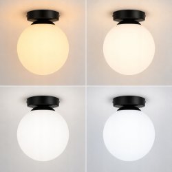 LAMPA WISZĄCA STAŁA ŻYRANDOL SUFITOWY LOFT SZKLANY KLOSZ KULA PLAFON E27