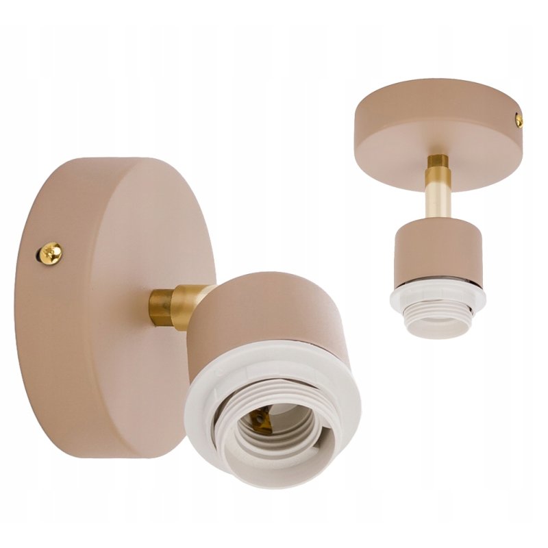 PODSTAWA BAZA LAMPA SUFITOWA PLAFON KINKIET ŚCIENNY na KLOSZ 1x E27 KASZMIR