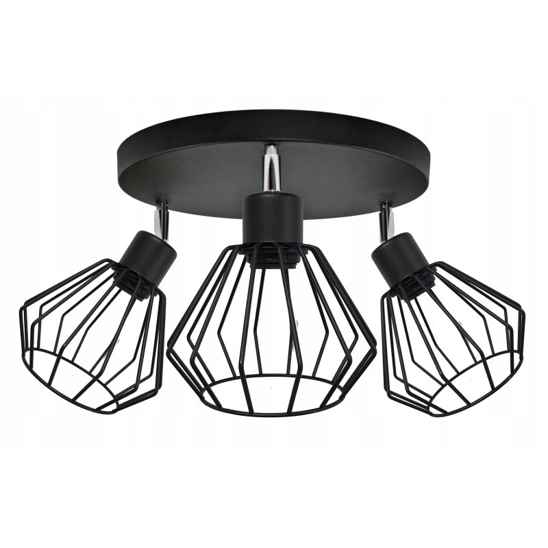 LAMPA PLAFON SUFITOWA ŻYRANDOL REGULOWANY REFLEKTORY LOFT BRYLANT DRUT E27
