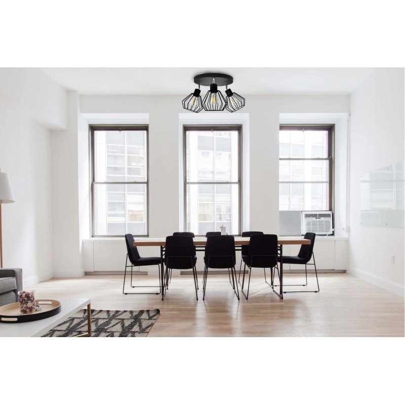 LAMPA PLAFON SUFITOWA ŻYRANDOL REGULOWANY REFLEKTORY LOFT BRYLANT DRUT E27