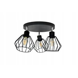LAMPA PLAFON SUFITOWA ŻYRANDOL REGULOWANY REFLEKTORY LOFT BRYLANT DRUT E27