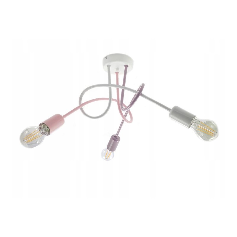 LAMPA WISZĄCA SUFITOWA PASTELOWA ŻYRANDOL DZIECI PASTI MULTI KRĘCONA E27