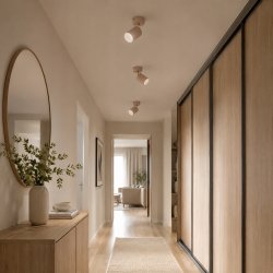 LAMPA SUFITOWA KINKIET ŚCIENNY SPOT REFLEKTOR GU10 KASZMIR BEŻ ECRU BEIGE