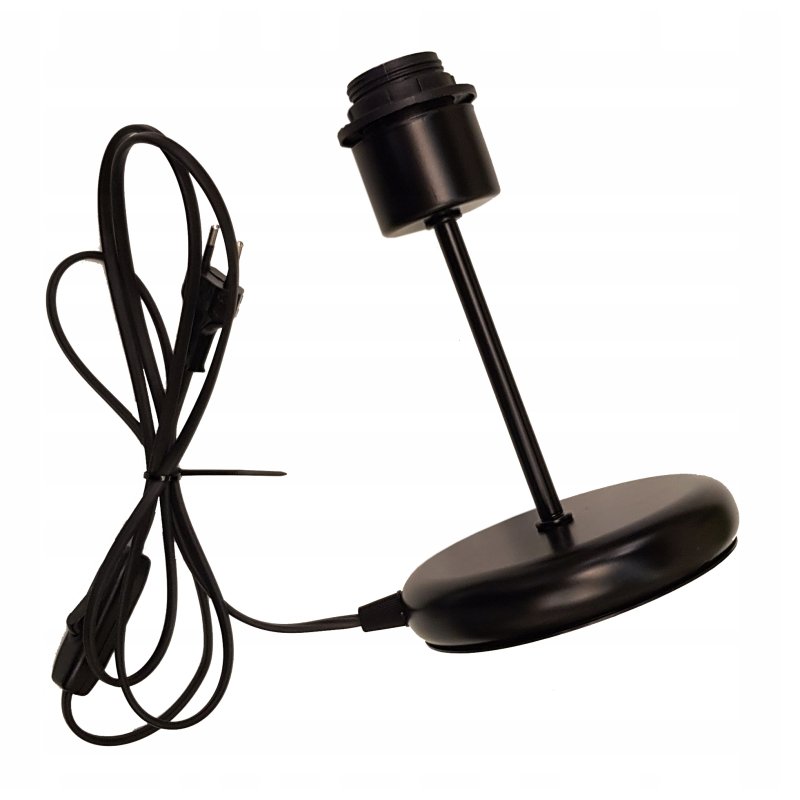 LAMPKA NOCNA LAMPA STOŁOWA LOFT CZARNA E27 DRUT DRUCIANA DIAMENT
