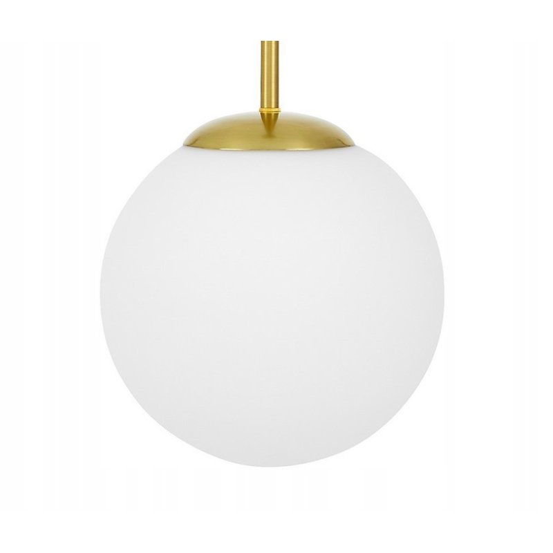 LAMPA WISZĄCA ZWIS ŻYRANDOL SUFITOWY ZŁOTY LOFT SZKLANY KLOSZ KULA na E27