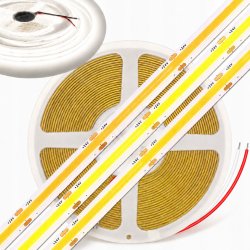 Taśma LED COB DEKORACYJNA 24V 5W 320 diod na metr Neon biały Neutralny 1m