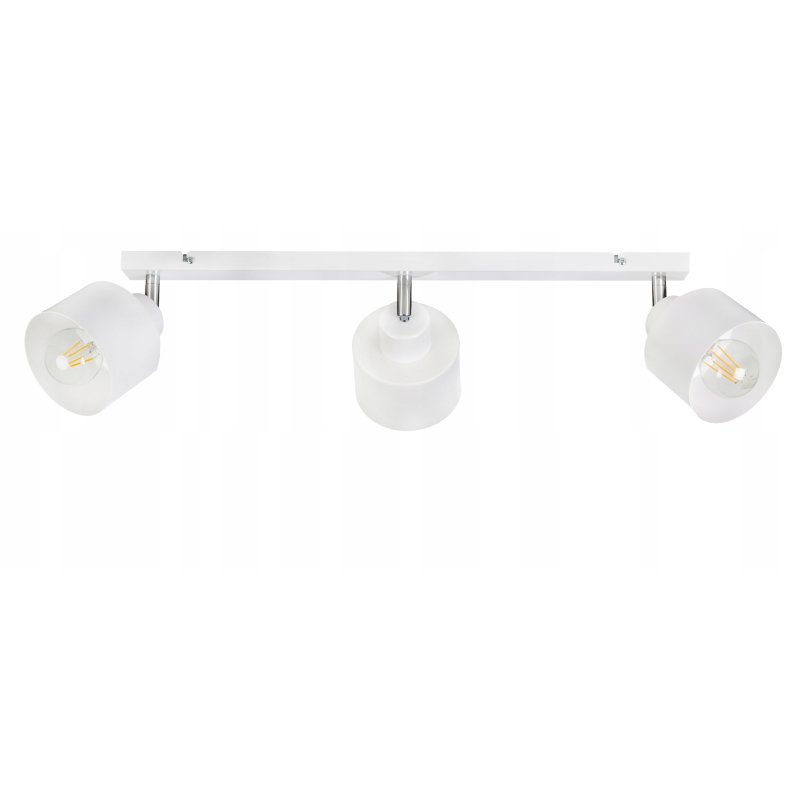 LAMPA PLAFON SUFITOWA ŻYRANDOL REFLEKTORY NA LISTWIE REGULACJA LOFT KUBEK