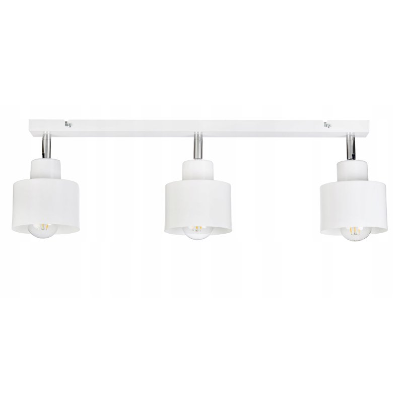 LAMPA PLAFON SUFITOWA ŻYRANDOL REFLEKTORY NA LISTWIE REGULACJA LOFT KUBEK