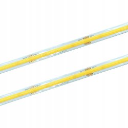 Taśma LED COB DEKORACYJNA 24V 5W 320 diod na metr Neon biały Ciepły 1m
