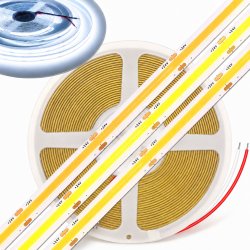 Taśma LED COB DEKORACYJNA 24V 5W 320 diod na metr Neon biały Zimny 1m