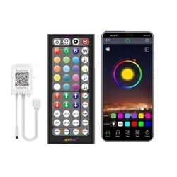 Taśma LED 2,5M RGB 5050 Bluetooth APLIKACJA MOBILNA PILOT MUZYKA ZESTAW 12V