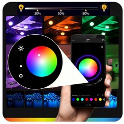 Taśma LED 2,5M RGB 5050 Bluetooth APLIKACJA MOBILNA PILOT MUZYKA ZESTAW 12V