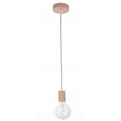 LAMPA sufitowa wisząca ZWIS Edison Loft na filament 1x E27 KASZMIR beż ecru
