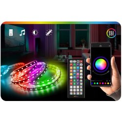 Taśma LED 2,5M RGB 5050 Bluetooth APLIKACJA MOBILNA PILOT MUZYKA ZESTAW 12V