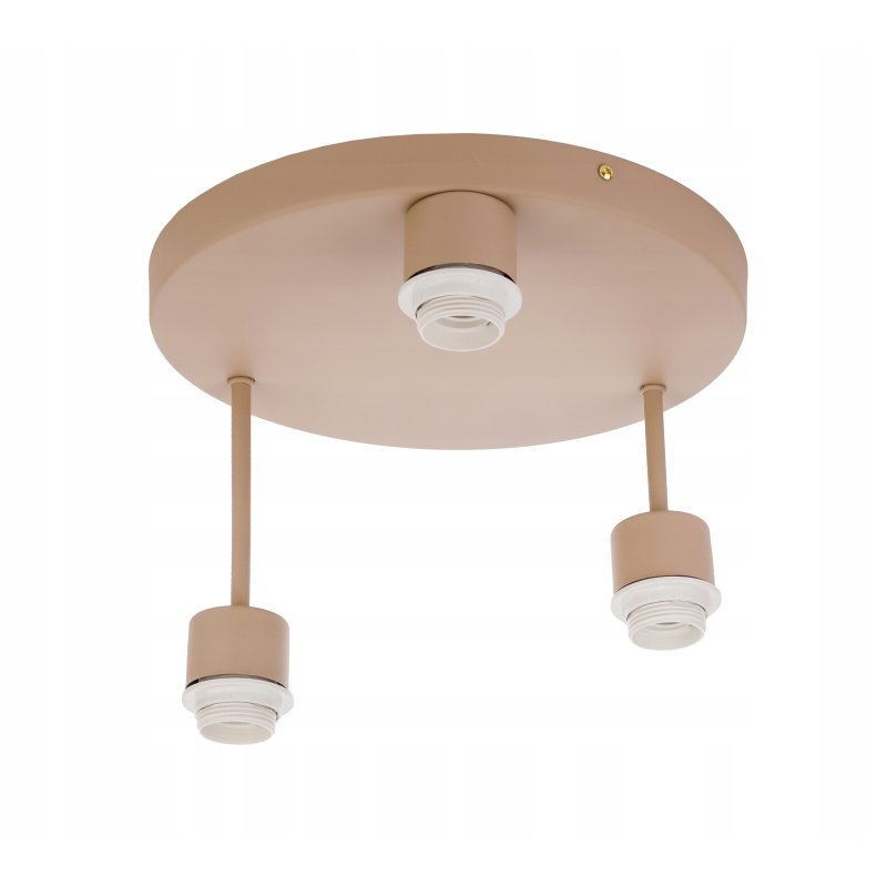 LAMPA WISZĄCA SUFITOWA PLAFON ŻYRANDOL stały BRYLANT 3 E27 KASZMIR beż ecru