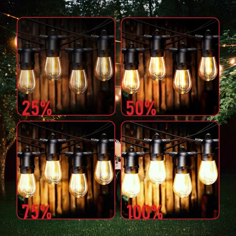 Girlanda SOLARNA i USB ogrodowa lampki solarne LED G45 E27 x15 + Pilot 15m