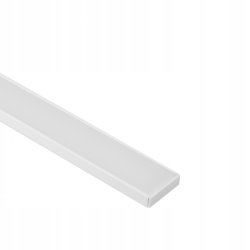 PROFIL alu szeroki XL 40mm NAWIERZCHNIOWY biały KLOSZ mleczny 2m do LED
