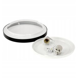 PLAFON czarny lampa oprawa sufitowa 20W LEd na E27