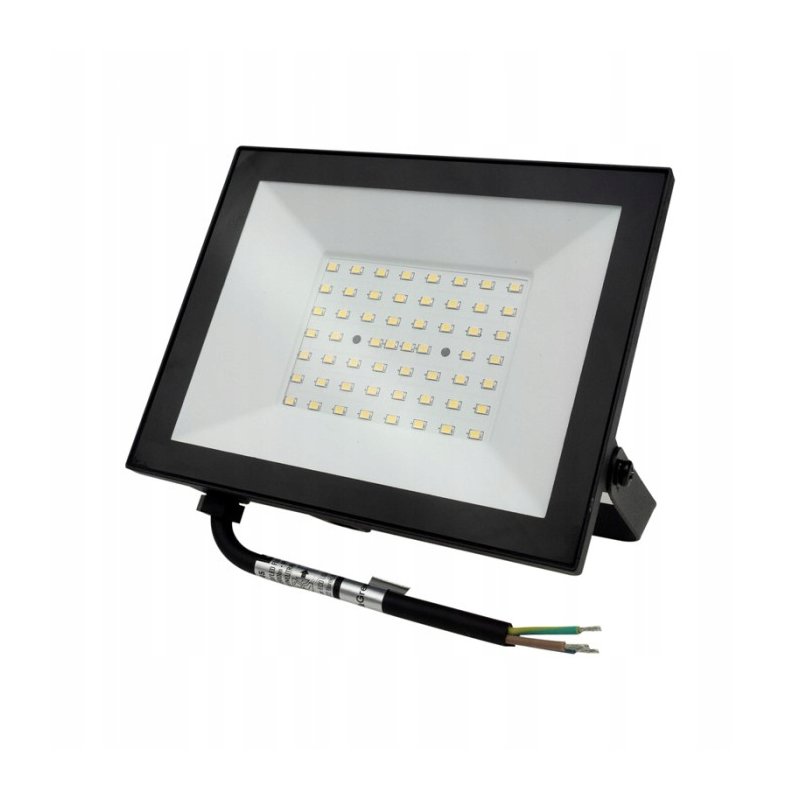 Naświetlacz halogen lampa robocza LED SLIM 50W CW Barwa ZIMNA mocna IP65