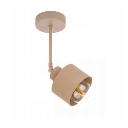 LAMPA sufitowa KINKIET ścienny regulowany E27 metal KUBEK KASZMIR beż ecru