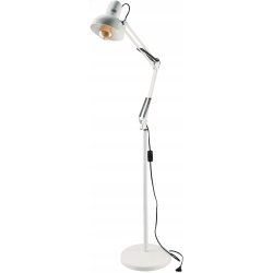 Lampa stojąca podłogowa loft na led E27 regulowana biała