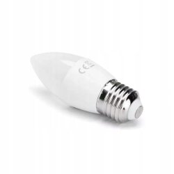 Żarówka LED E27 C37 świeczka MOCNA 10W barwa ZIMNA