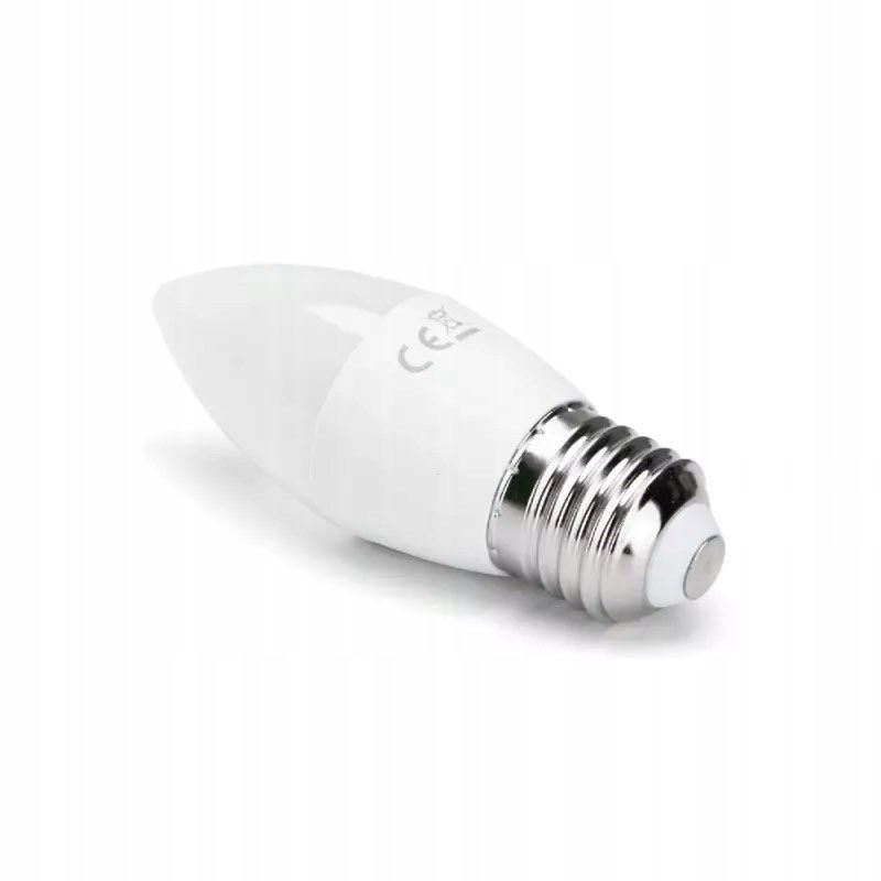 Żarówka LED E27 C37 świeczka MOCNA 10W barwa ZIMNA