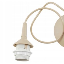 PODSTAWA BAZA LAMPA SUFITOWA WISZĄCA ZWIS PCV KASZMIR na 1x E27 POD KLOSZ