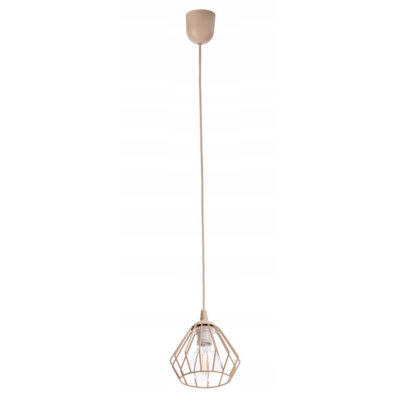 PODSTAWA BAZA LAMPA SUFITOWA WISZĄCA ZWIS PCV KASZMIR na 1x E27 POD KLOSZ