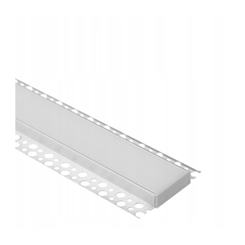 PROFIL szeroki 40mm ALU do LED PŁYTEK ściennych gres gips KLOSZ mleczny 2m