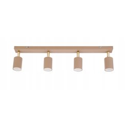 Lampa sufitowa KINKIET ścienny spot oprawa na 4 GU10 KASZMIR beż ecru beige