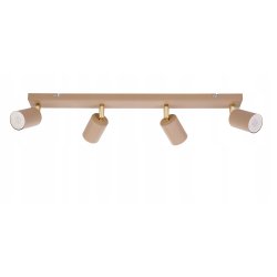 Lampa sufitowa KINKIET ścienny spot oprawa na 4 GU10 KASZMIR beż ecru beige