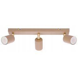 Lampa sufitowa KINKIET ścienny spot oprawa na 3 GU10 KASZMIR beż ecru beige