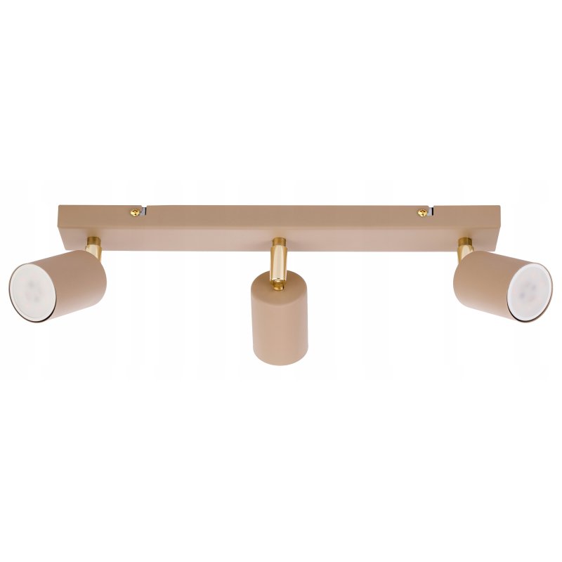 Lampa sufitowa KINKIET ścienny spot oprawa na 3 GU10 KASZMIR beż ecru beige