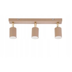 Lampa sufitowa KINKIET ścienny spot oprawa na 3 GU10 KASZMIR beż ecru beige