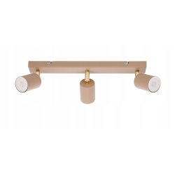 Lampa sufitowa KINKIET ścienny spot oprawa na 3 GU10 KASZMIR beż ecru beige