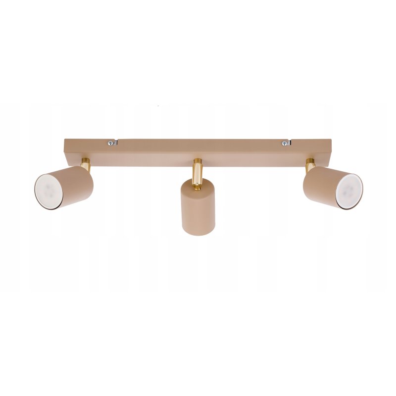 Lampa sufitowa KINKIET ścienny spot oprawa na 3 GU10 KASZMIR beż ecru beige