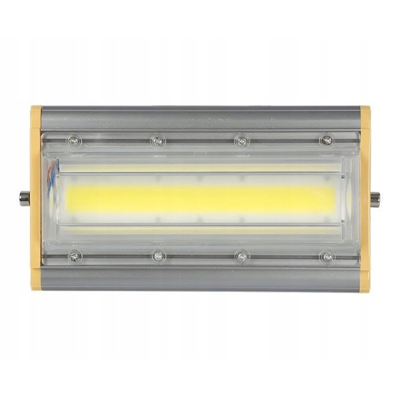 Naświetlacz PREMIUM LED COB 50W liniowy Halogen mocny 5000lm b. ZIMNY IP65