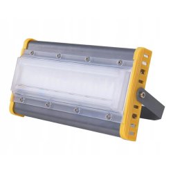 Naświetlacz PREMIUM LED COB 50W liniowy Halogen mocny 5000lm b. ZIMNY IP65