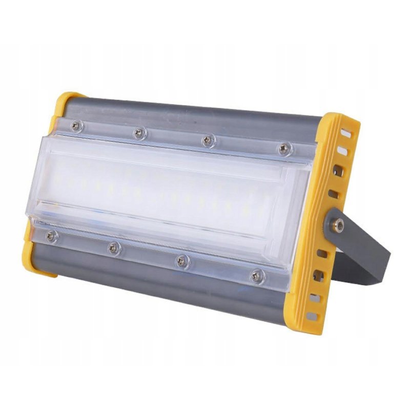 Naświetlacz PREMIUM LED COB 50W liniowy Halogen mocny 5000lm b. ZIMNY IP65