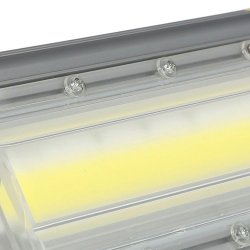Naświetlacz PREMIUM LED COB 50W liniowy Halogen mocny 5000lm b. ZIMNY IP65