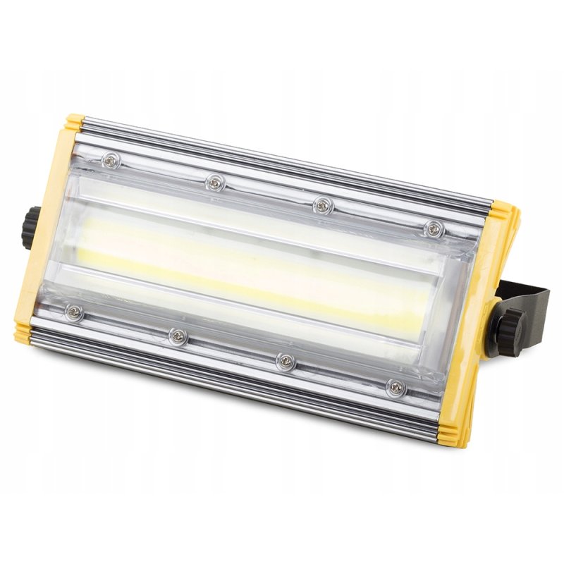 Naświetlacz PREMIUM LED COB 50W liniowy Halogen mocny 5000lm b. ZIMNY IP65