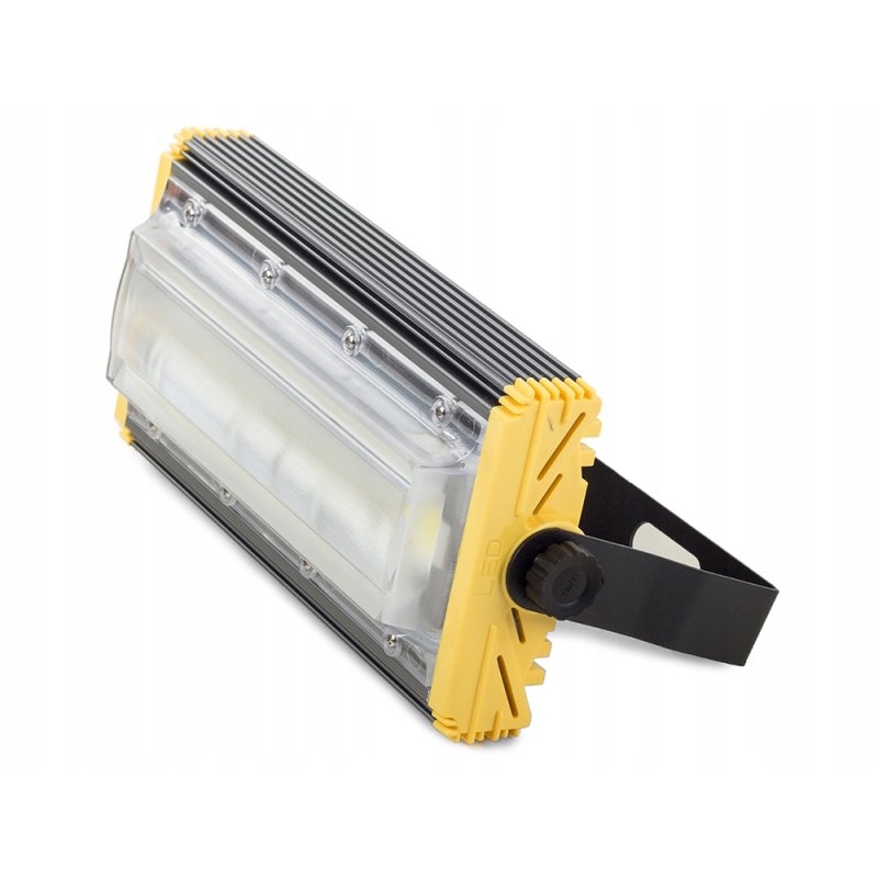 Naświetlacz PREMIUM LED COB 50W liniowy Halogen mocny 5000lm b. ZIMNY IP65