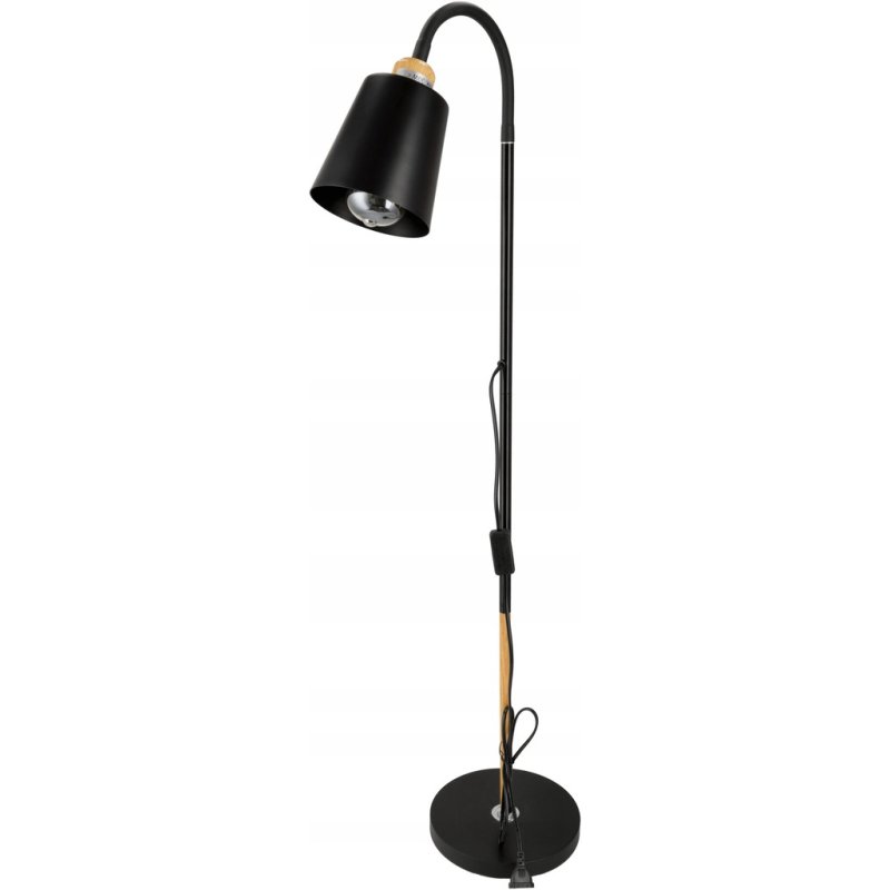 Lampa stojąca podłogowa loft na led pojedyncza 1x E27 regulowana czarna